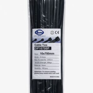 DUPRO NYLON CABLE TIE 700X10 100PCS/BAG BLACK