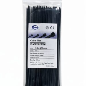 DUPRO NYLON CABLE TIE 300X3.6 100PCS/BAG BLACK