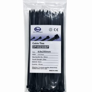 DUPRO NYLON CABLE TIE 250X4.8 100PCS/BAG BLACK