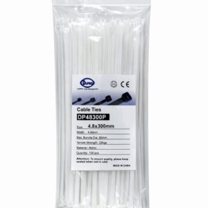 DUPRO NYLON CABLE TIE 300X4.8 100PCS/BAG WHITE