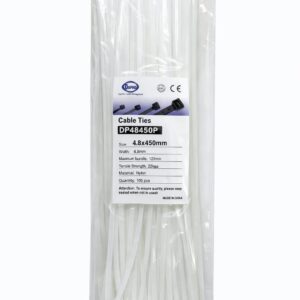 DUPRO NYLON CABLE TIE 450X4.8 100PCS/BAG WHITE