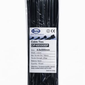 DUPRO NYLON CABLE TIE 500X4.8 100PCS/BAG BLACK